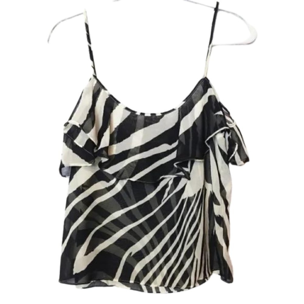 Show Me Your Mumu Zebra OTS Top